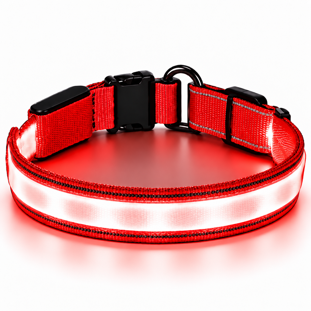 Collar LED para Perros – Visibilidad Nocturna Máxima