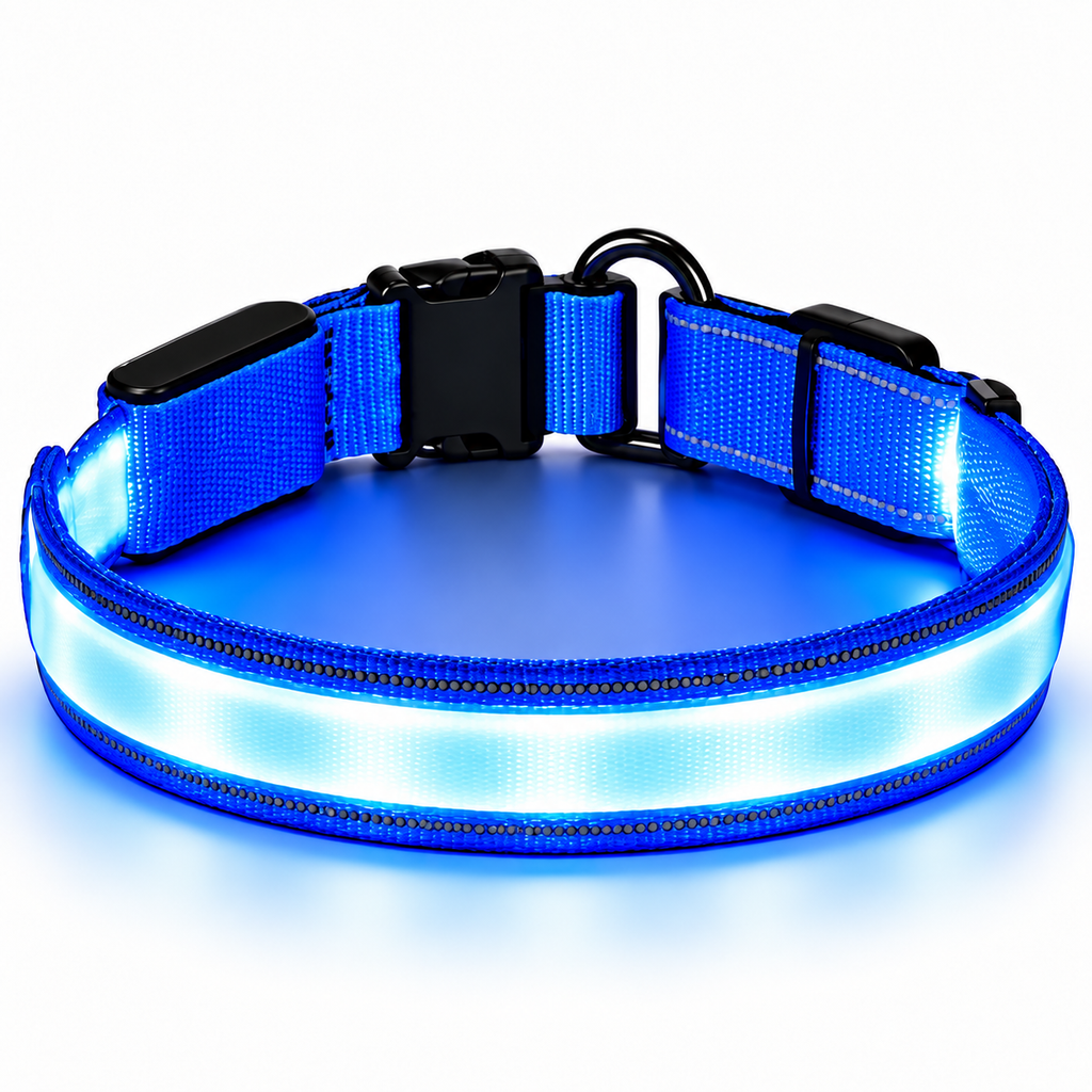 Collar LED para Perros – Visibilidad Nocturna Máxima