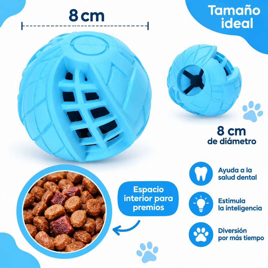 Pelota Interactiva para Perros con Dispensador de Premios – Juego y Estimulación