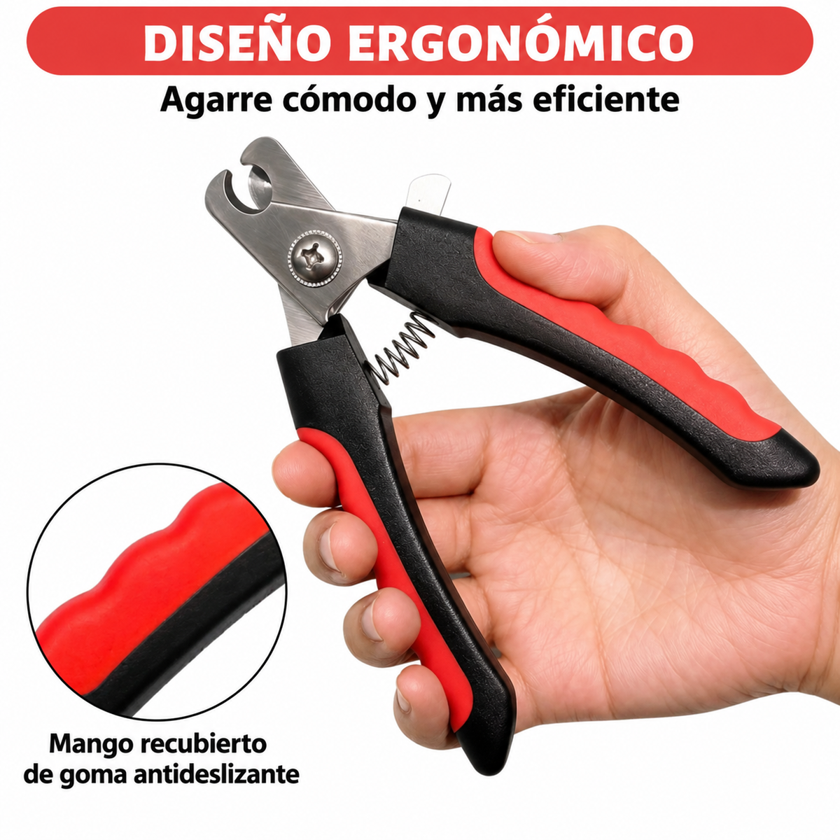 Cortaúñas Profesional para Perros y Gatos – Acero Inoxidable con Lima