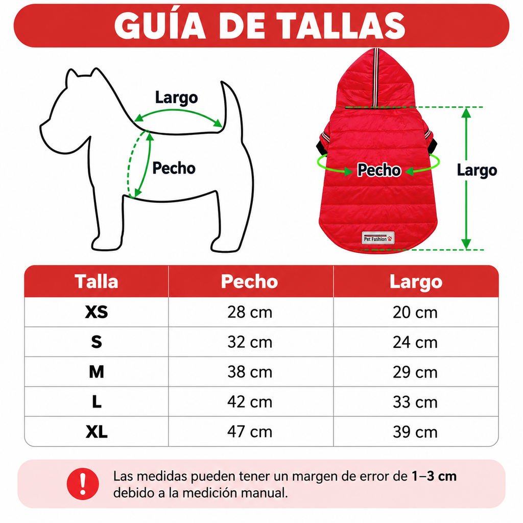 Chaqueta Impermeable para Perros Pequeños – Abrigo de Invierno para Chihuahua y Razas Similares